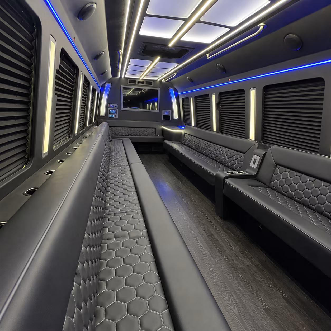 overflow parking shuttle buses for large peoria events