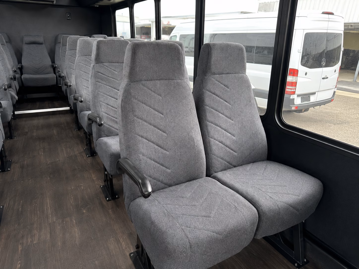 peoria 18 passenger minibus interior