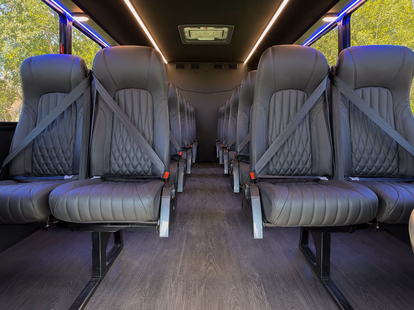 peoria 20 passenger minibus inside