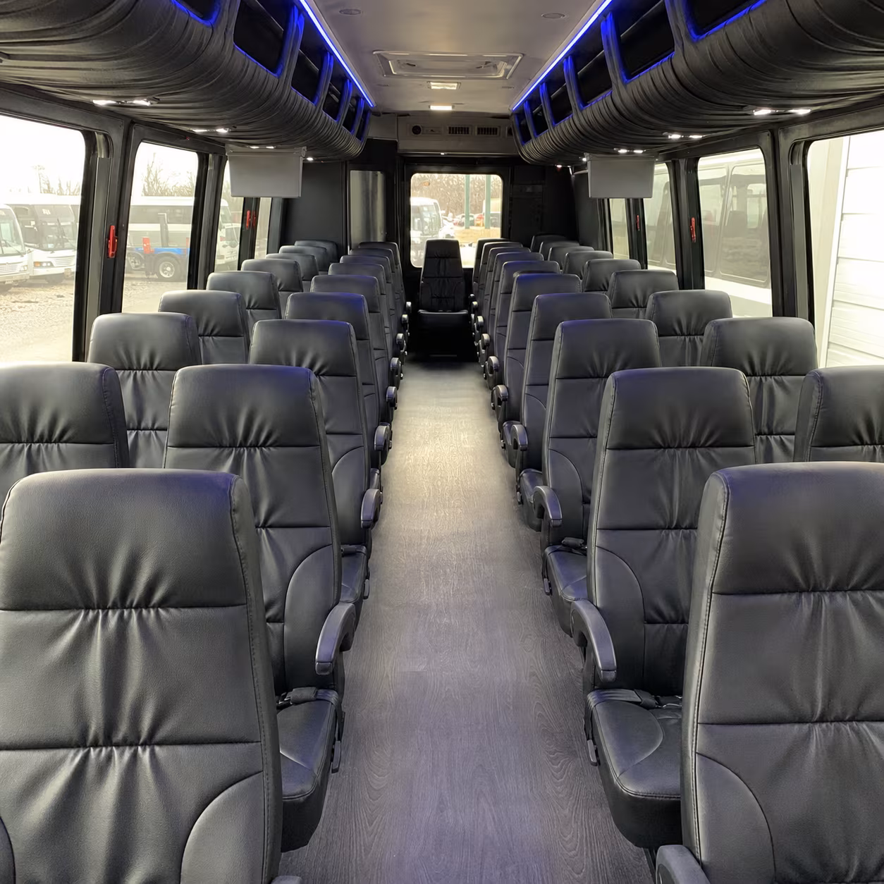 peoria 25 passenger minibus inside