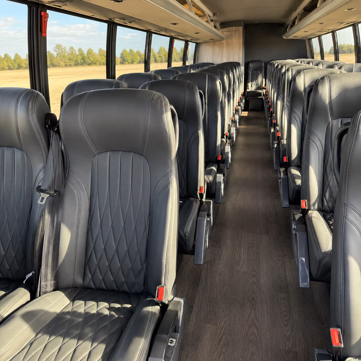 peoria 25 passenger minibus interior