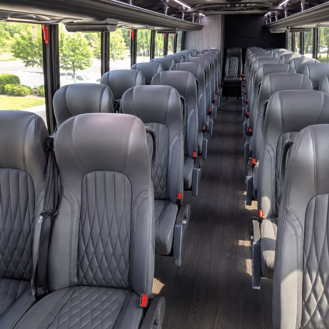 peoria 28 passenger minibus interior