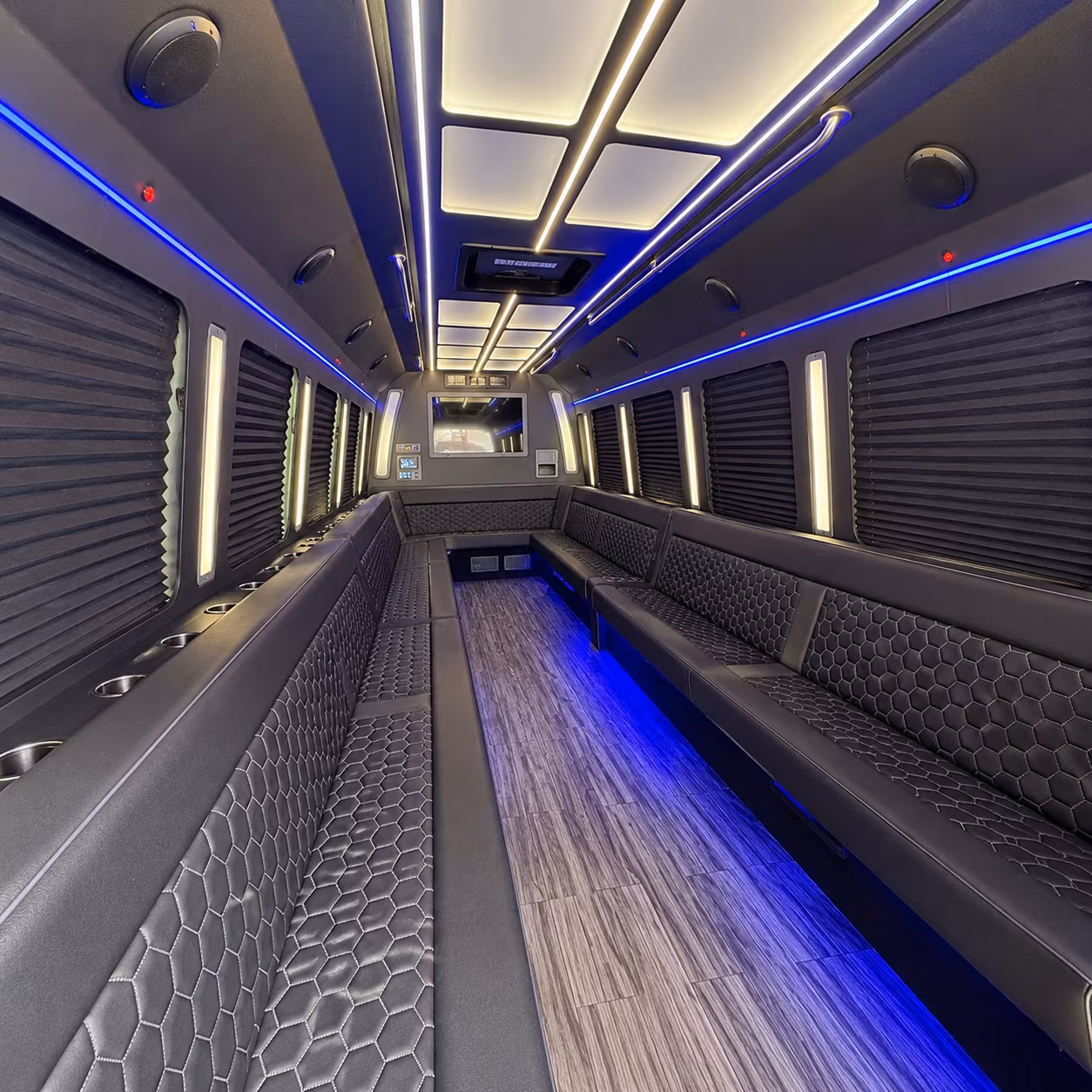 peoria 30 passenger party bus interior