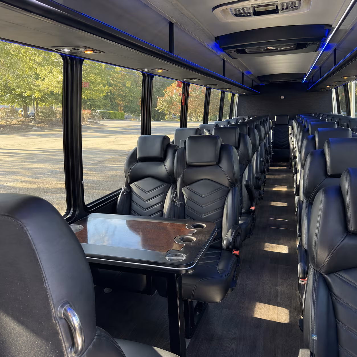 peoria 35 passenger minibus inside