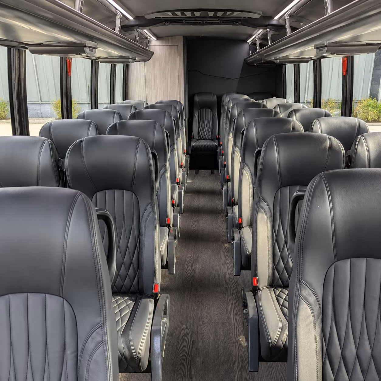 peoria 35 passenger minibus interior