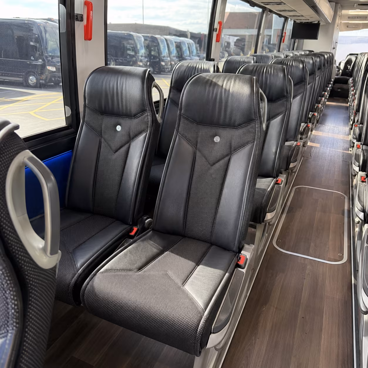 peoria 40 passenger charter bus interior