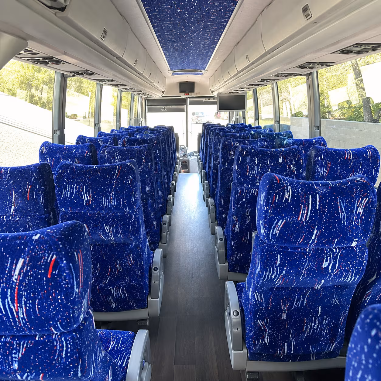 peoria 50 passenger charter bus interior