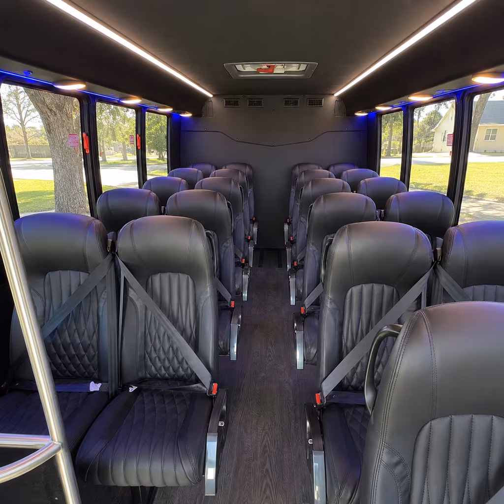 peoria sporting event transportation onboard seating